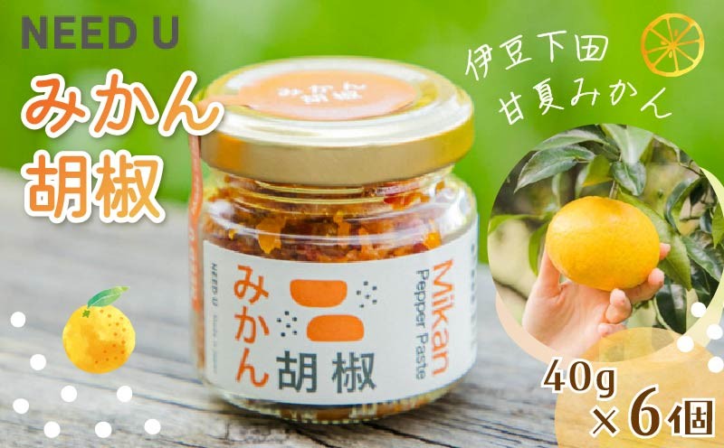 
                  調味料 みかん胡椒 6個(240g) 胡椒 料理 洋食 パスタ 和食 みかん 甘夏みかん 小分け フードロス NEED U 静岡県 下田市
                