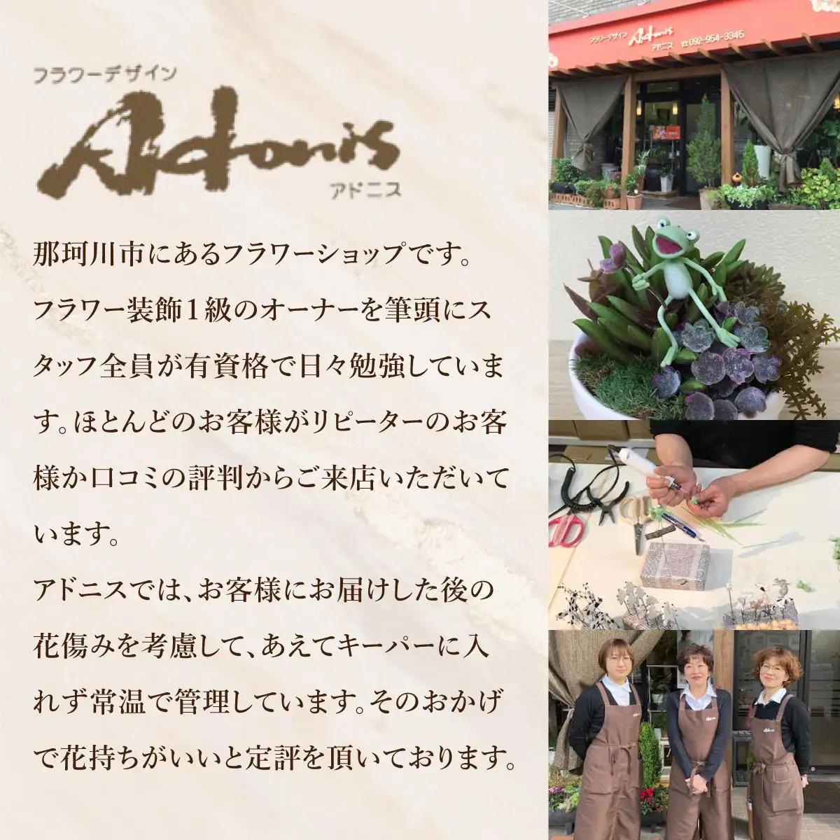  森の中のケロニスと小鳥【フラワーデザイン アドニス】
