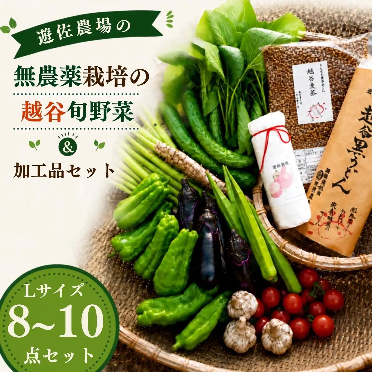 無農薬栽培の旬野菜＆加工品セット L | 野菜 やさい 旬 新鮮 採れたて 産地直送 直送 お取り寄せ 安全 安心 地元 オーガニック野菜 季節野菜 旬野菜 詰合せ 循環農業 埼玉県 越谷市