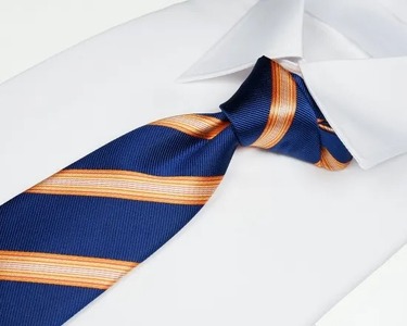 ネクタイ　富士桜工房　ぼかし縞（日の出）