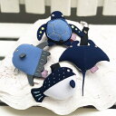 【ふるさと納税】ウェットスーツ生地のマスクホルダー4点セット　【 雑貨 日用品 キャラクター マスクホルダー ウェットスーツ 】
