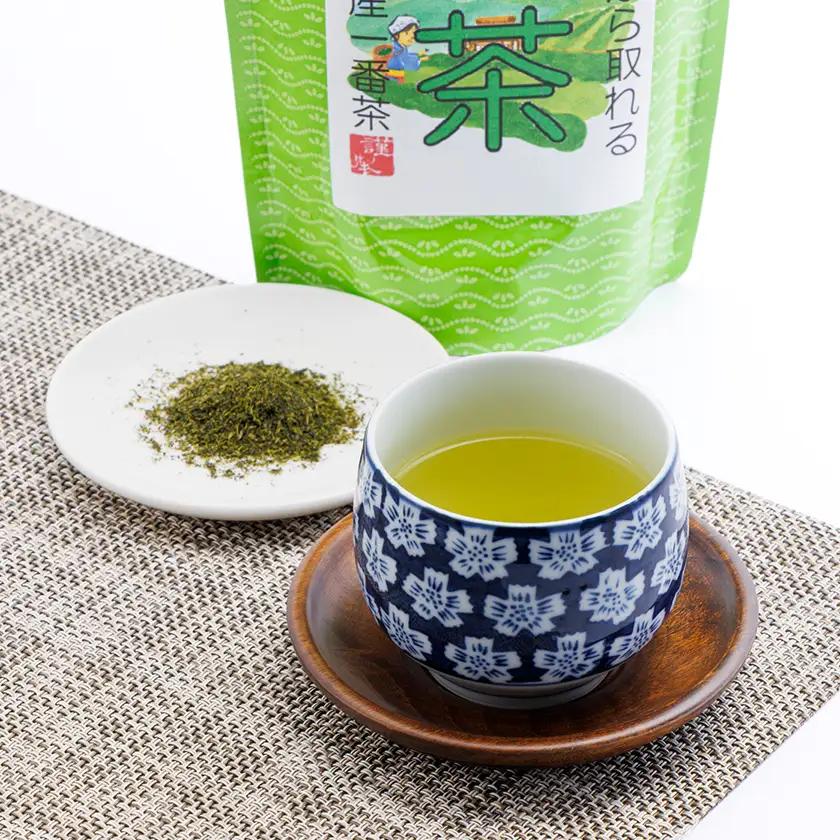 新芽の粉茶(深蒸し掛川茶)一番茶の新芽から摘み取られる香りの良い粉茶  200g×5袋 計1kg【配送不可地域：離島・沖縄県】【1661953】