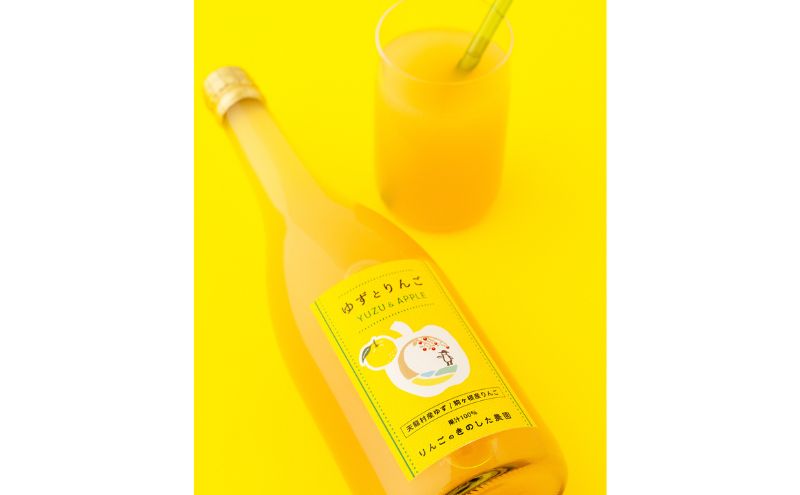 【BEAMS JAPAN監修】ゆずとりんごのジュース 720ml×３本セット りんご ミックスジュース ゆず果汁 果汁 100% 飲料 ドリンク 信州 長野 駒ケ根