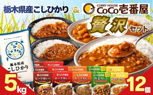 ココイチ バラエティセット 合計12個 &コシヒカリ5kgの贅沢セット
