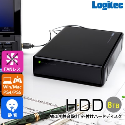 ロジテック ハードディスク 8TB スタンダードタイプ/LHD-EN80U3WS 105-01
