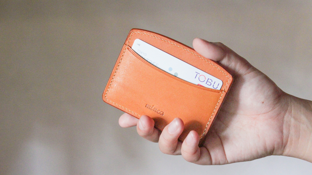 【minca】栃木レザーのヨコ型パスケース 定期入れ パスホルダー02/キャメル　700【雑貨 日用品 人気 おすすめ 】