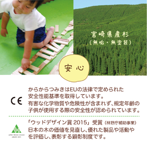 つみきのスタートセット からからつみき3種類セット100ピースギフトボックス入り