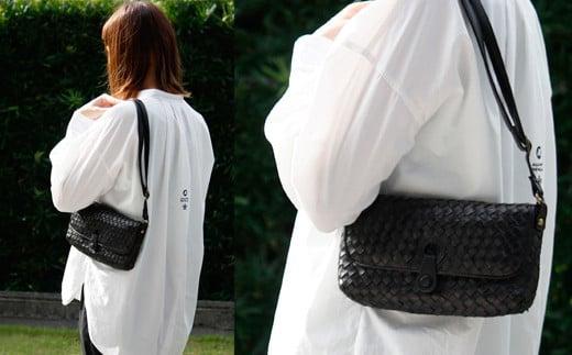 005-129　【ブラウン】財布として使える　天然馬革　ミニショルダーバッグ