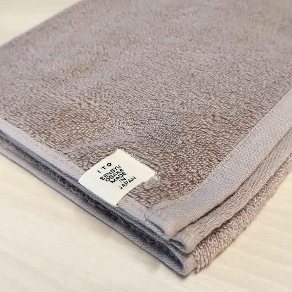 【泉州タオル】フェイスタオル8枚入（オレンジ）34cm×80cm 綿100%