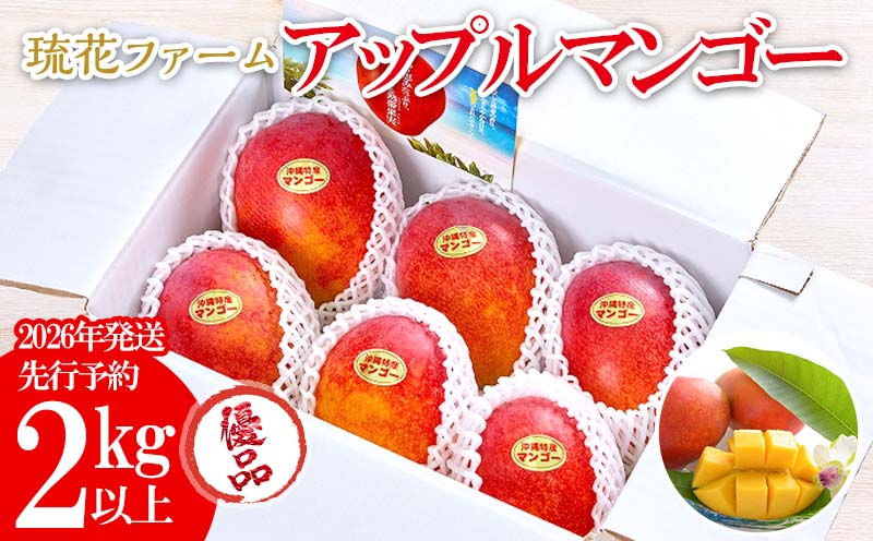 【2026年発送先行予約】アップルマンゴー優品2kg以上 沖縄 おきなわ 優品 家庭用 先行予約 ふるさと納税 送料無料 甘味 糖度 おいしい お土産 アーウィン 果物 くだもの 果実 2キロ 箱入り 食べ物 フルーツ マンゴー