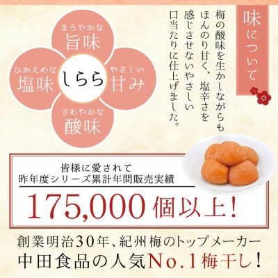 【紀州産南高梅】しらら 500g