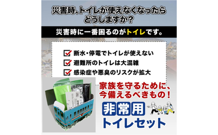 非常用携帯トイレ 25回分 【樽見鉄道トレインBOX】 非常用トイレ 防災グッズ 防災備蓄 岐阜市 / エスイーアイ[ANDV010]