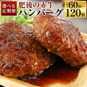 【ふるさと納税】【選べる定期便】肥後の赤牛ハンバーグ 150g×10個 6ヶ月定期便/12ヶ月定期便 選べる 定期便 牛肉 お肉 ハンバーグ 冷凍 熊本県産 九州産 国産 送料無料