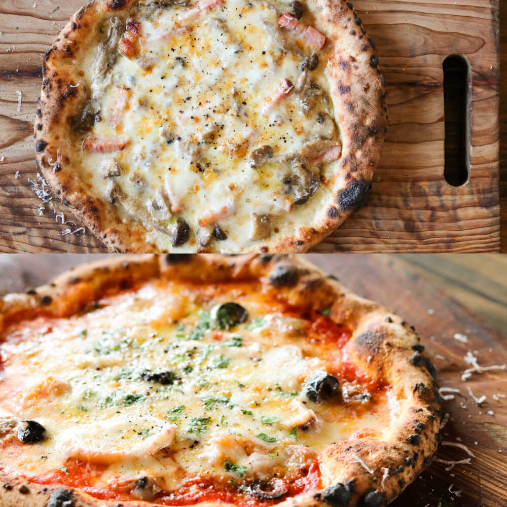 【ふるさと納税】【 ナポリピッツァ 専門店 が作る 薪窯焼き 冷凍 ピッツァ セット 】 フンギ × 2枚、 カラマーロ × 1枚 合計3枚(約1.04kg) ピザ イタリアン ぴざ 冷凍 ピザ窯 ピッツァ 人気 本格 フンギ カラマーロ 340g 360g ピザ 熊本 菊陽【堀川ピッツァ】[BHBV010]