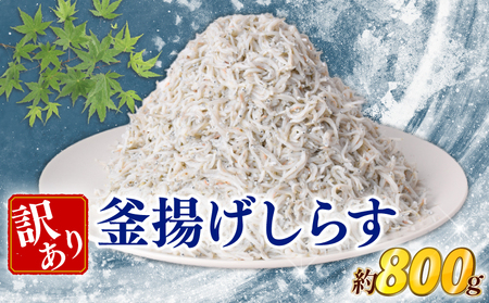 【旨味たっぷり！】 釜揚げしらす 800g 釜揚げしらす [松村海産 高知県 安芸市 BY003]