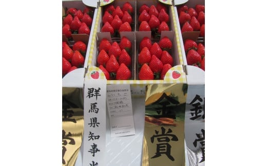 前橋市産いちご「やよいひめ」贈答用化粧箱入り