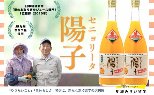 
                  佐賀・田島柑橘園が作る「セニョリータ陽子」クレメンティン100％ストレートジュース（2本セット）
                