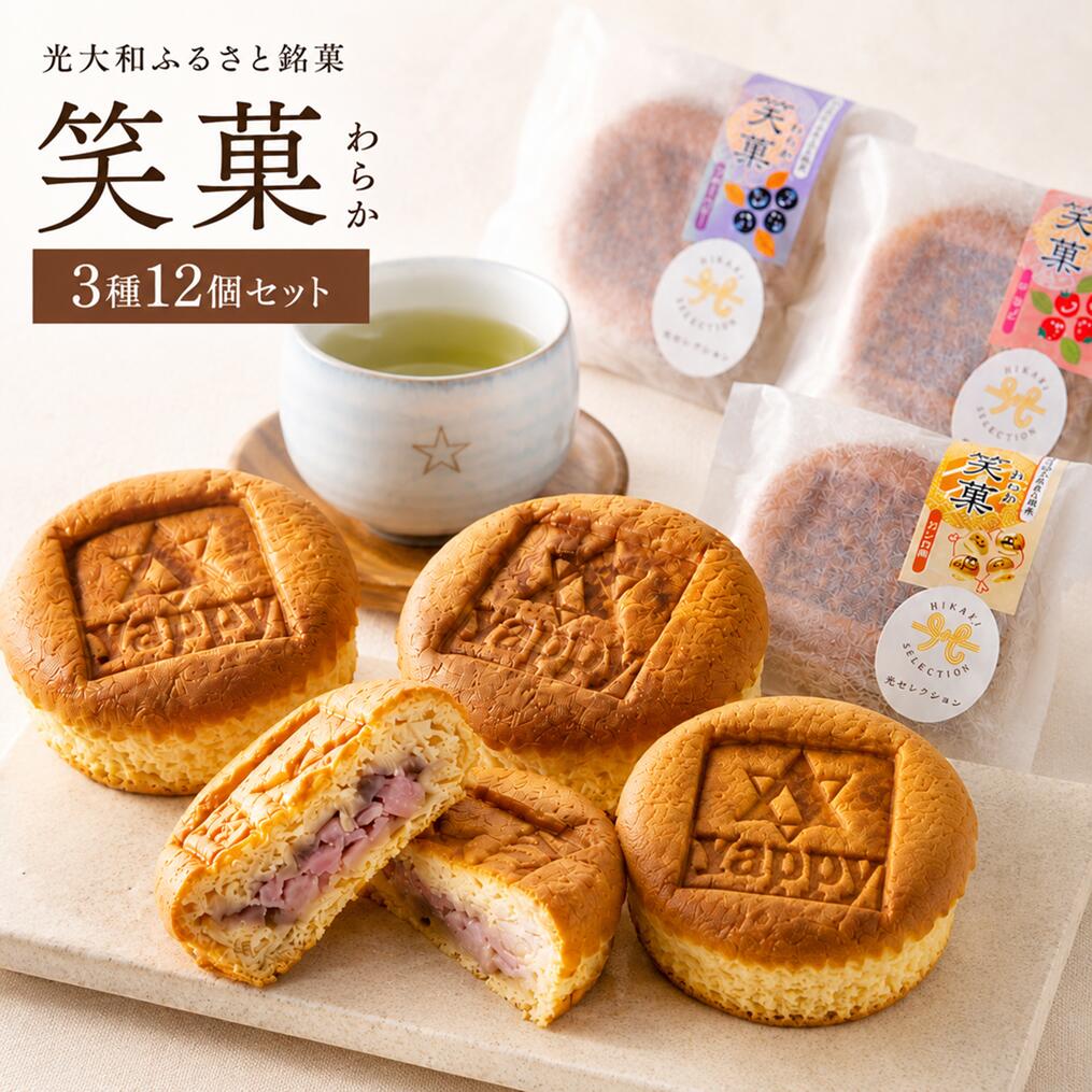 【ふるさと納税】光大和ふるさと銘菓「笑菓」12個セット 送料無料 AC0501