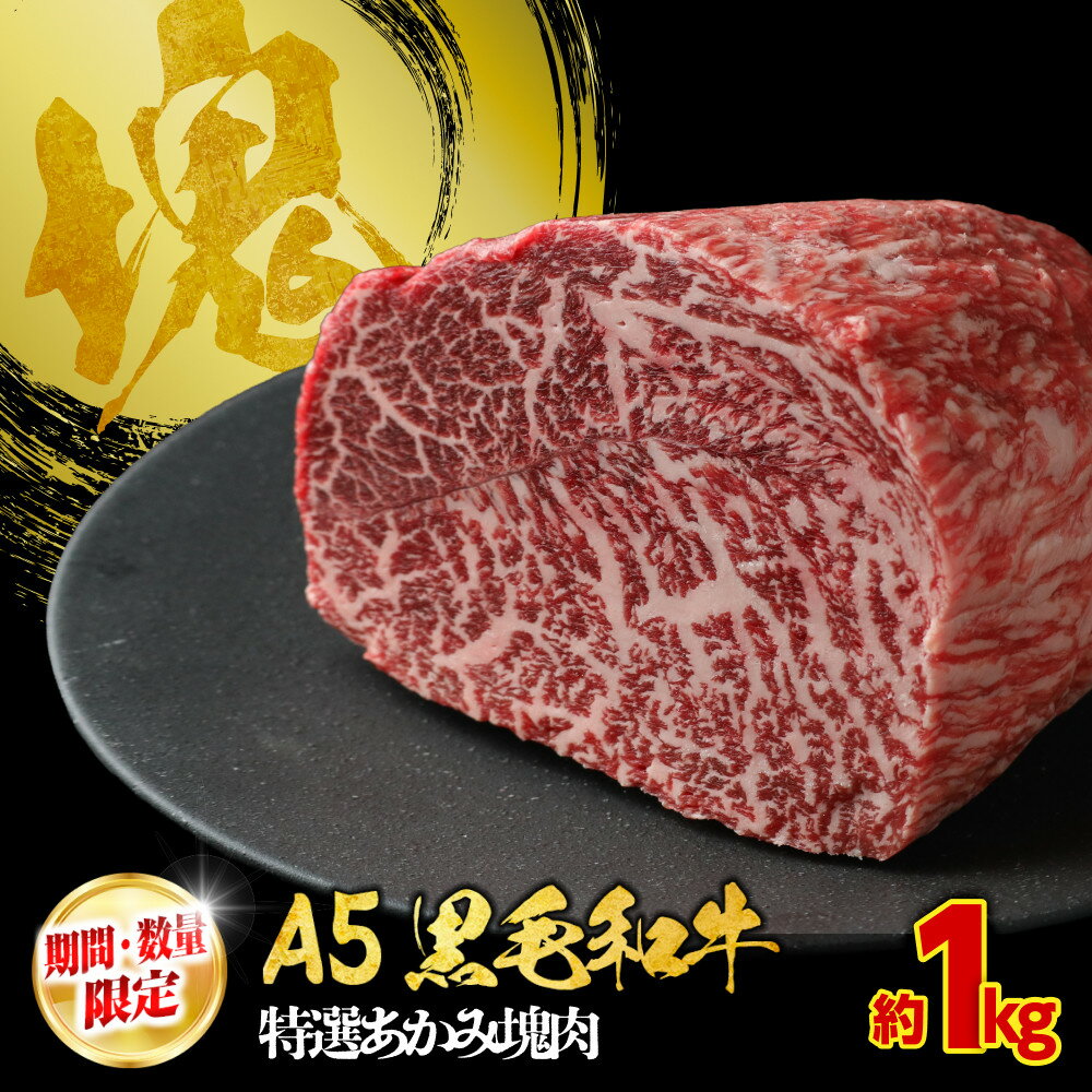 【ふるさと納税】【期間・数量限定】大府市特産　A5黒毛和牛特選あかみ塊肉　1.0kg | 肉 訳あり 不揃い 部位お任せ 牛肉 お肉 にく あかみ バーベキュー キャンプ パーティ アウトドア 黒毛和牛 冷凍 お取り寄せ グルメ 人気 おすすめ 事業者 生産者 支援 愛知県 大府市