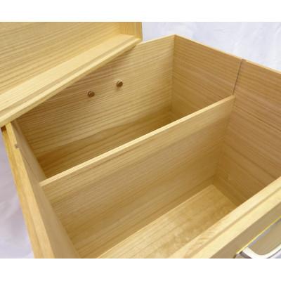 ふるさと納税 岸和田市 ラ・キャレ　総桐高級皮革バック収納箪笥　ナチュラル色 |  | 03