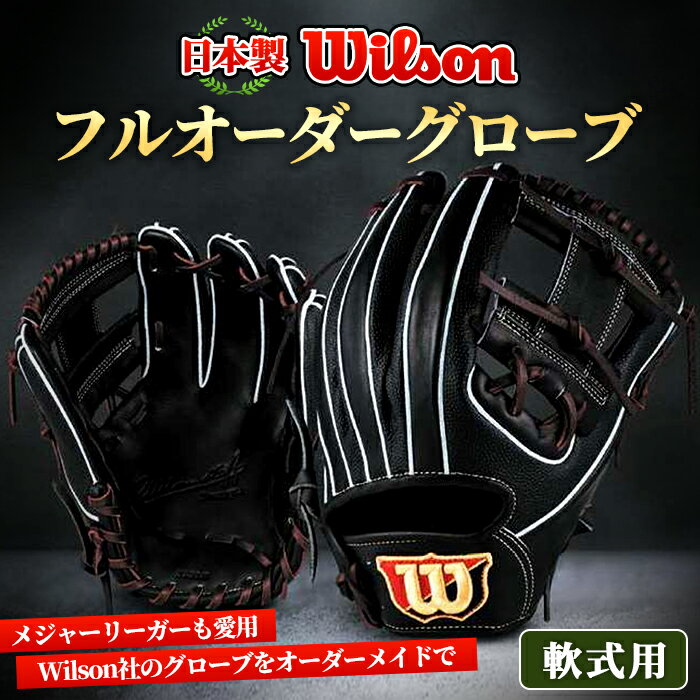 【ふるさと納税】＼メジャーリーガーも愛用するWilson社グローブ！／＜軟式用＞Wilson フルオーダーグローブ(一式) 阿久根市 特産品 スポーツ グラブ オーダー 野球 職人 オーダーメイド 子ども【アクネスポーツ】akn021-04
