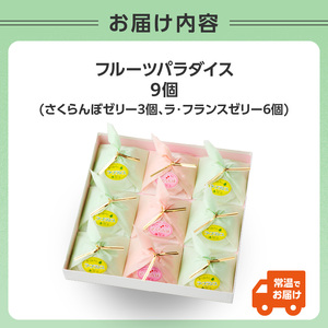 御菓子処蝶谷　フルーツパラダイス　9ヶ入・化粧箱 007-008
