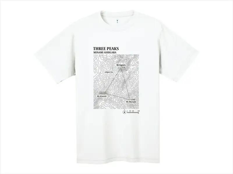 モンベルTシャツ 南足柄市オリジナルデザイン（等高線）＜ホワイト/XL＞【 神奈川県 南足柄市 】