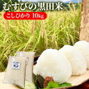 【ふるさと納税】新米 むすびの黒田米 こしひかり 10キロ [ 米 10kg 5kg×2袋 コシヒカリ お弁当 おむすび 冷めても美味しい ]　お米・コシヒカリ