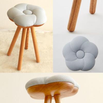 ふるさと納税 大川市 monaca stool・wood base:ume【梅/グレー色/栴檀/高さ45cm】 |  | 01