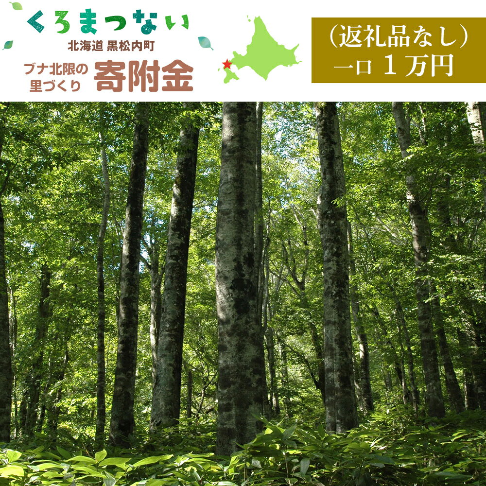 【ふるさと納税】＜返礼品なし＞黒松内町ブナ北限の里づくり寄附金(一口1万円単位でお申込みできます)寄付のみ 返礼品なし 北海道ふるさと納税 ふるさと納税 北海道 黒松内町 通販 ギフト 贈答品 贈り物