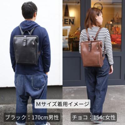 ふるさと納税 福岡市 大人の本革がまぐちリュック【ブラック】博多革工房 Japlish |ジャプリッシュ EJ10VC02 |  | 02