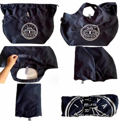 ふるさと納税 伊平屋村 【もずくめん】と【エコバッグ】ネイビー |  | 01