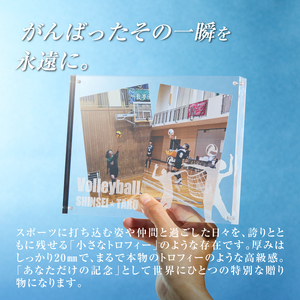 ＼ポスト投函／オリジナルで作れるスポーツ フォトフレーム 【レスリング】 K45_0002