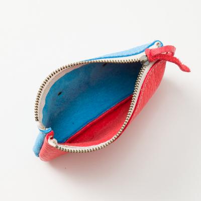 ふるさと納税 宍粟市 鹿革コレクション【露草×紅】ポーチジッパーモデル　AN2 |  | 03