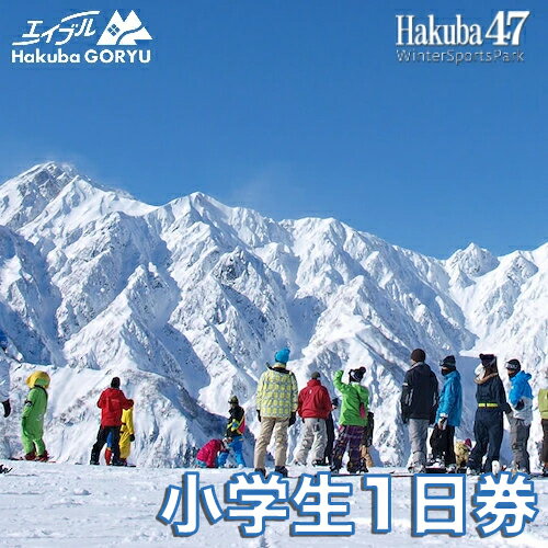 【ふるさと納税】エイブル白馬五竜＆Hakuba47共通リフト小学生1日券（6~12歳）　25－26シーズン スキー　スノーボード　IIMORI　スキー チケット パウダースノー ゲレンデ 北アルプス おすすめ 人気 ウィンタースポーツ ギフト 贈答 長野県白馬村