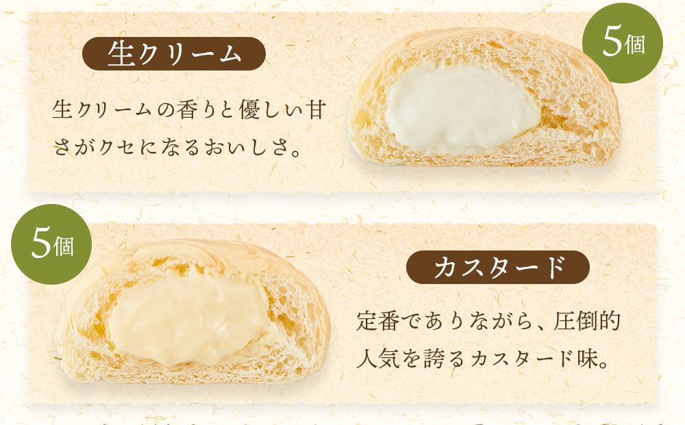 【定期便全6回】＜究極のふわとろ食感＞清水屋 生クリームパン 12個 3種（カスタード・生クリーム・チョコ）