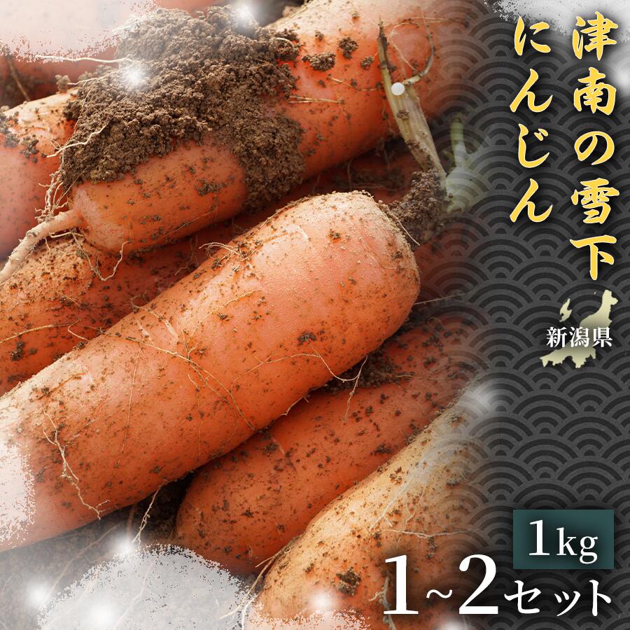 【ふるさと納税】【令和8年産先行予約】 人参 津南の雪下にんじん 1kg 2kg 選べる容量 | 雪下 雪の下 ゆきのした にんじん ニンジン キャロット 1キロ 2キロ 野菜 やさい 野菜スティック サラダ おすすめ お取り寄せ 産地直送 新潟県 津南町