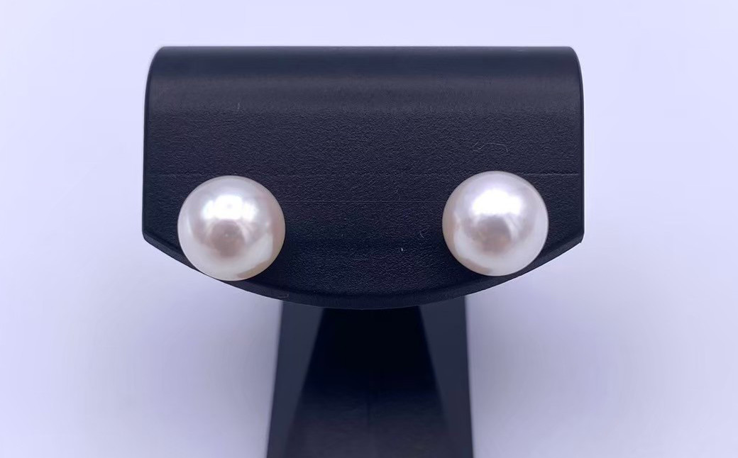 【あこや真珠】ピアス 約8.0～8.5mm（SV） アコヤ真珠