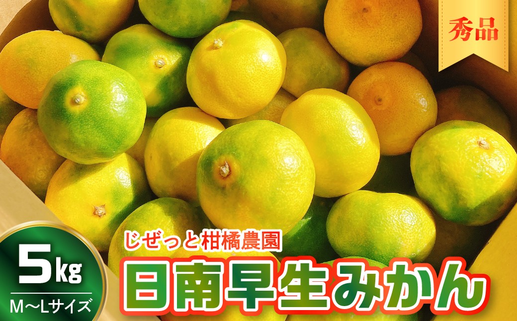 
                  【先行受付】【2026年10月上旬～発送】さっぱり日南極早生みかん 秀品 5kg(M～L 約40個)  ku212-007-26
                