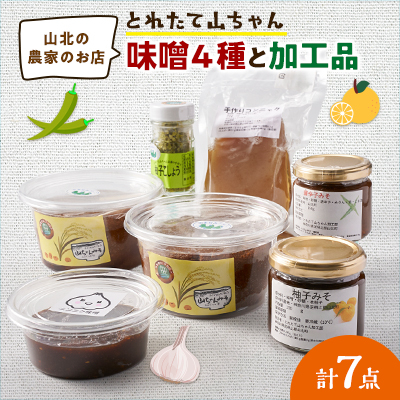 とれたて山ちゃん味噌と加工品【配送不可地域：離島】【1559514】