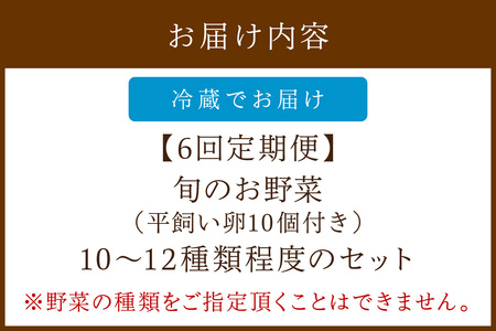 野菜 定期便 6回（卵付き）【アスカ有機農園】京の旬野菜セットL平飼い卵付き（栽培期間中農薬・化学肥料不使用）＜京都 オーガニック アクション加盟＞京野菜セット・野菜 詰め合わせ・栽培期間中 無農薬・