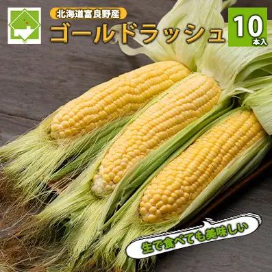 とうもろこし 富良野産 ゴールドラッシュ とうもろこし【10本】【先行予約】