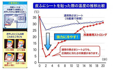 冷凍庫用熱さまシートストロング 大人用 12枚×6箱セット【小林製薬】 発熱 頭痛 歯痛 打ち身 暑さ対策に