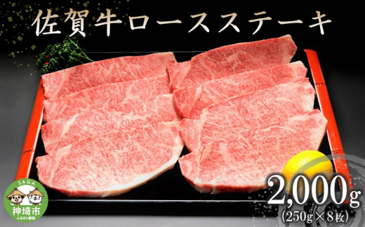 
佐賀牛ロースステーキ(250g×8枚) 【牛肉 牛 焼肉 ステーキ ロース BBQ キャンプ 精肉】(H066104)
