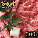 【ふるさと納税】 【若狭牛】ローススライス500g 国産牛肉 北陸産 福井県産牛肉 若狭産　【 お肉 食材 最高級 和牛肉 きめ細やかなサシ 柔らかい肉質 甘み とろける 後味さっぱり 】　お届け：2024年1月12日以降配送いたします。