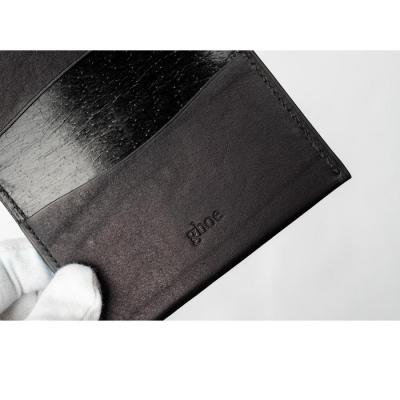 ふるさと納税 徳島市 【本革・手縫い】本藍染イタリアンレザーの二折名刺入れ【CY017】 |  | 01