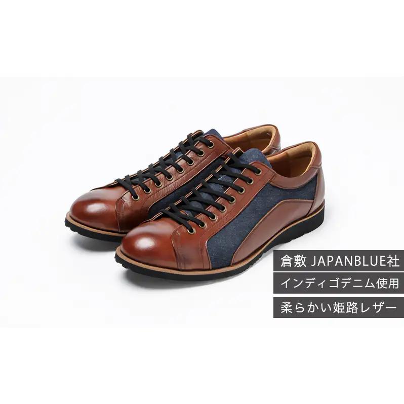 倭イズム ( ヤマトイズム ) 牛革 デニム シューズ 紳士靴 YA3310 24.0cm