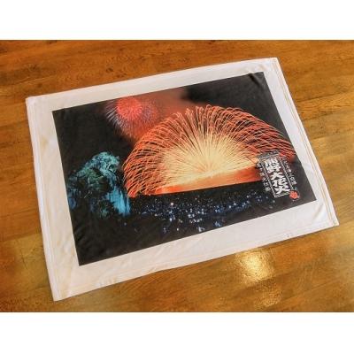 ふるさと納税 熊野市 熊野大花火 フリースブランケット　三尺玉