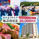 【ふるさと納税】南の美ら花ホテルミヤヒラ 施設利用券（3万円分）石垣島 無人島 カヤマ島 離島周遊 観光 ツアー アクティビティ 沖縄県石垣市 送料無料 MY-2
