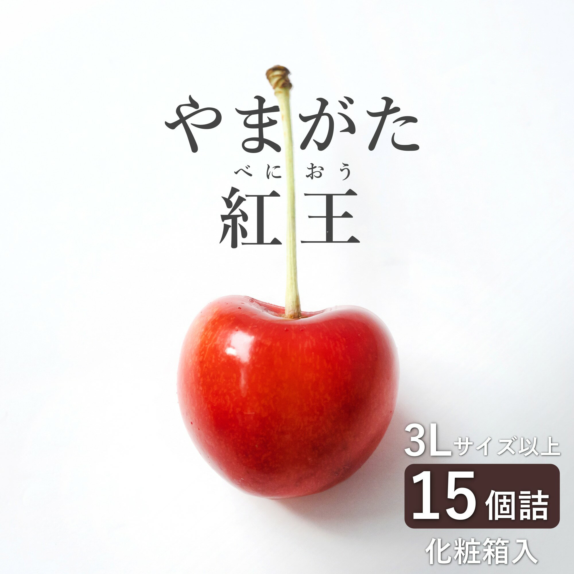【ふるさと納税】【2025年6月〜発送分先行受付】さくらんぼ「やまがた紅王」15粒(3L〜4L・120g以上化粧箱)_H201(R7)